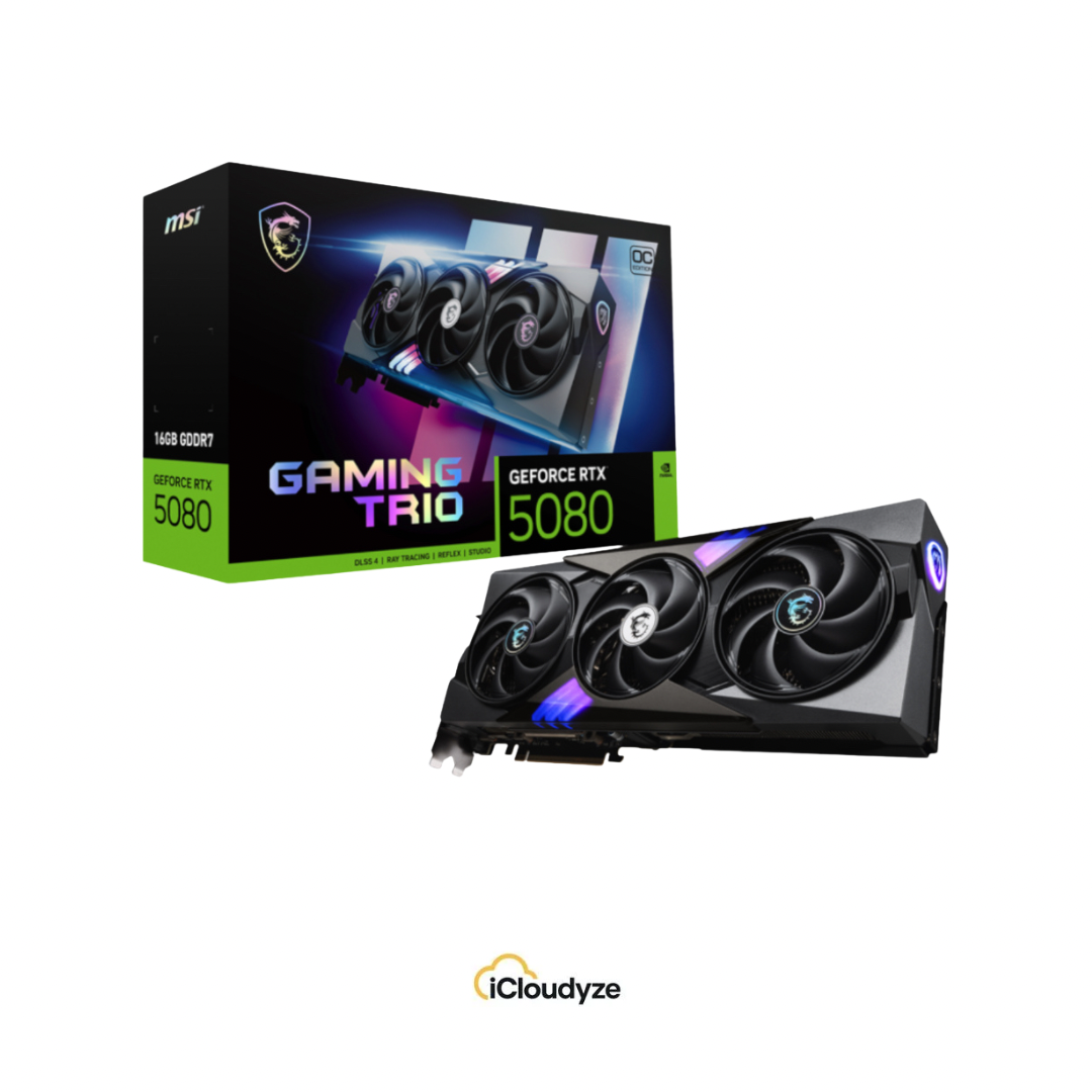 PLACA DE VIDEO MSI RTX 5080
GAMING TRIO 16GB